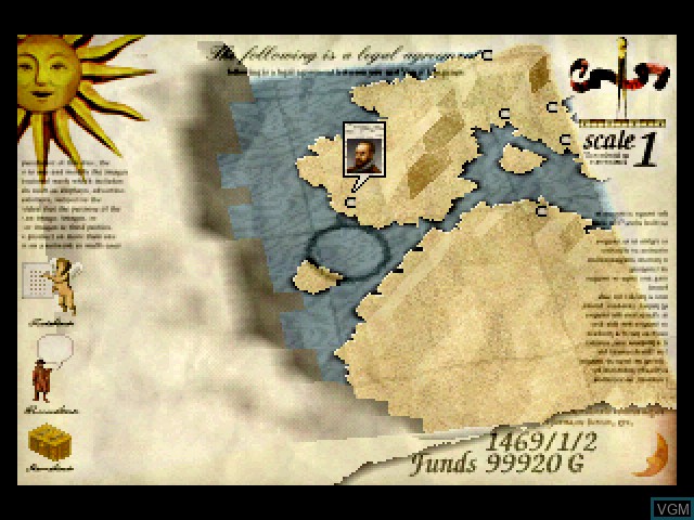 Menu screen of the game Neo Atlas on Sony Playstation