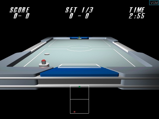 Menu screen of the game Simple 1500 Series Vol. 60 - The Table Hockey on Sony Playstation