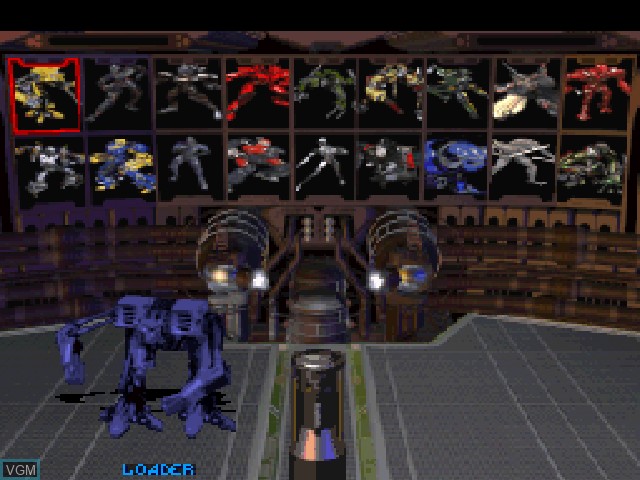 Menu screen of the game Rise 2 - Resurrection on Sony Playstation
