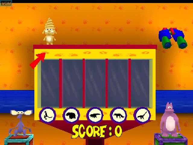 Menu screen of the game Zoboomafoo - Leapin' Lemurs! on Sony Playstation