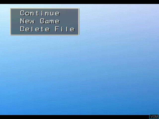 Menu screen of the game Dragon Warrior VII on Sony Playstation