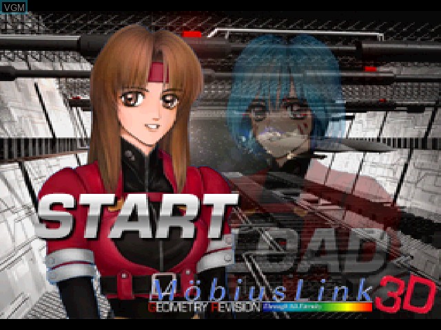 Menu screen of the game Mobius Link 3D on Sony Playstation