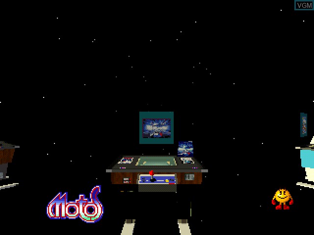Menu screen of the game Namco Museum Encore on Sony Playstation