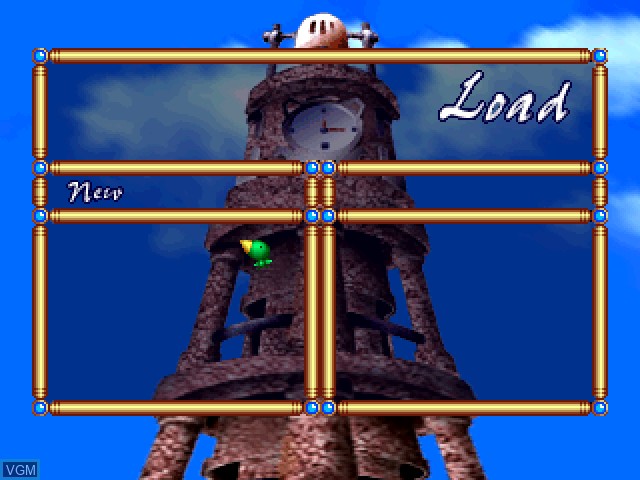 Menu screen of the game Wizard's Harmony 2 on Sony Playstation