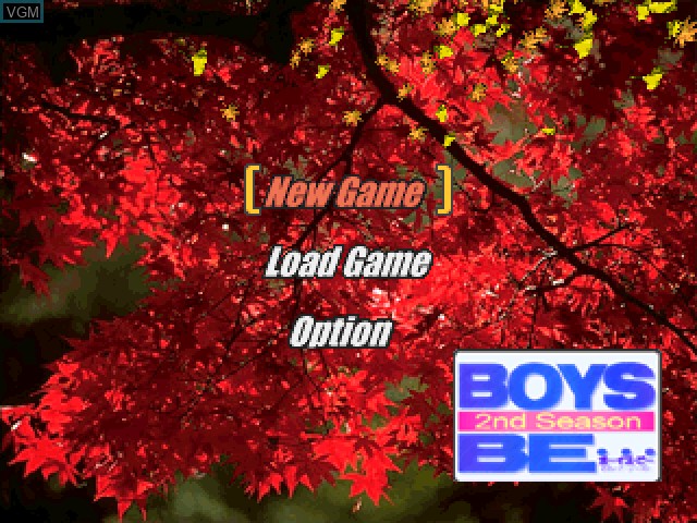 Menu screen of the game Boys Be... Second Season on Sony Playstation