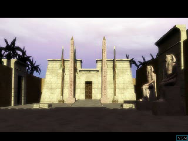 Menu screen of the game Egypt II - The Heliopolis Prophecy on Sony Playstation