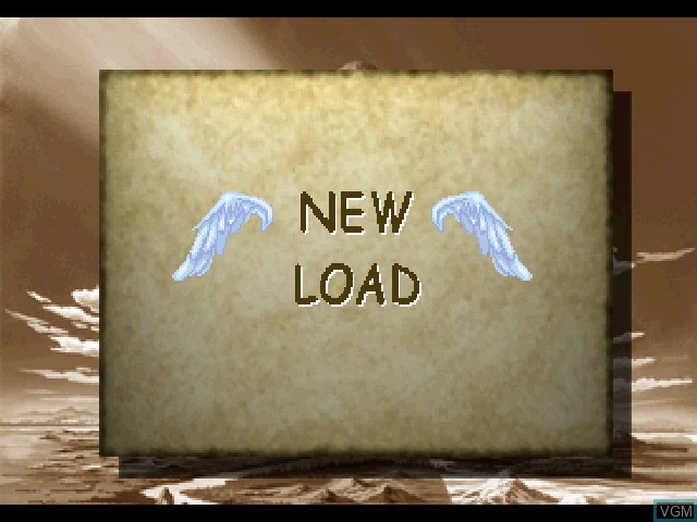 Menu screen of the game Lord Monarch - Shin Gaia Oukokuki on Sony Playstation