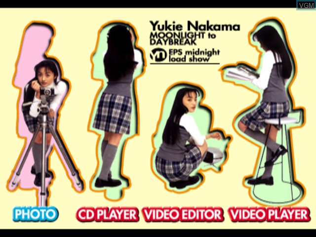 Menu screen of the game EPS Series Vol. 2 - Moonlight to Daybreak - Yukie Nakama on Sony Playstation
