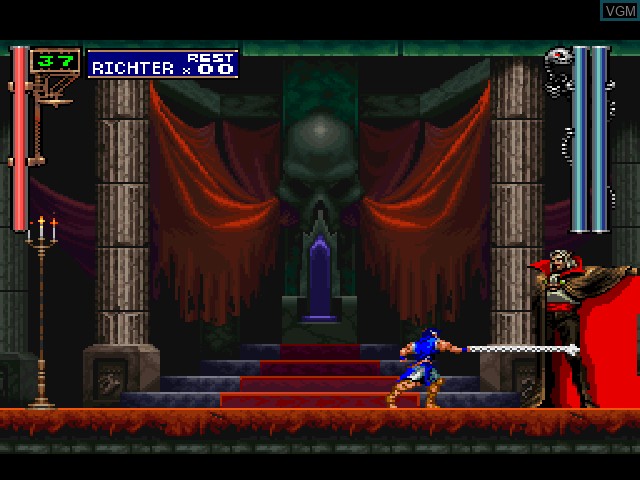 In-game screen of the game Castlevania - Symphony of the Night on Sony Playstation