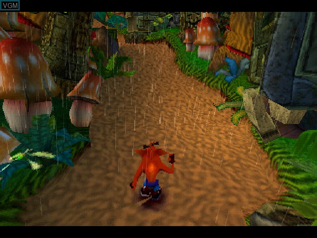 In-game screen of the game Crash Bandicoot 2 - Cortex Strikes Back on Sony Playstation