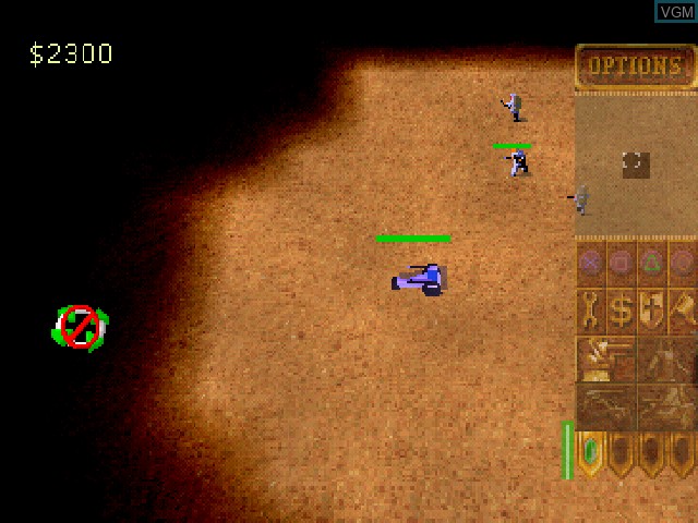 In-game screen of the game Dune on Sony Playstation