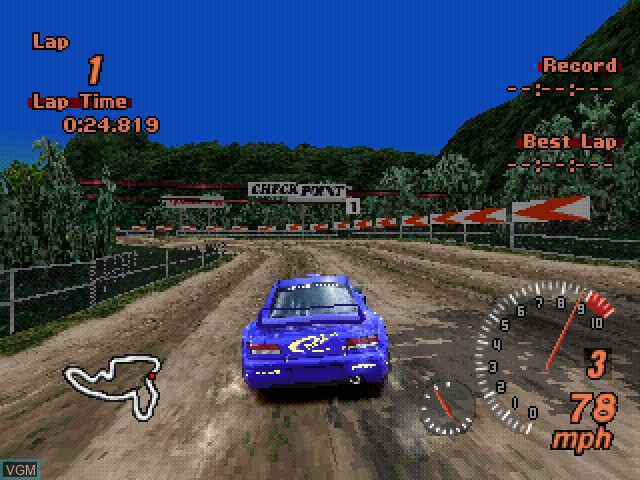 In-game screen of the game Gran Turismo 2 on Sony Playstation