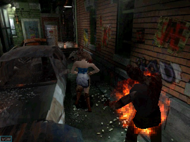 In-game screen of the game Resident Evil 3 - Nemesis on Sony Playstation