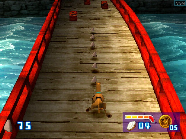 In-game screen of the game Scooby-Doo and the Cyber Chase on Sony Playstation
