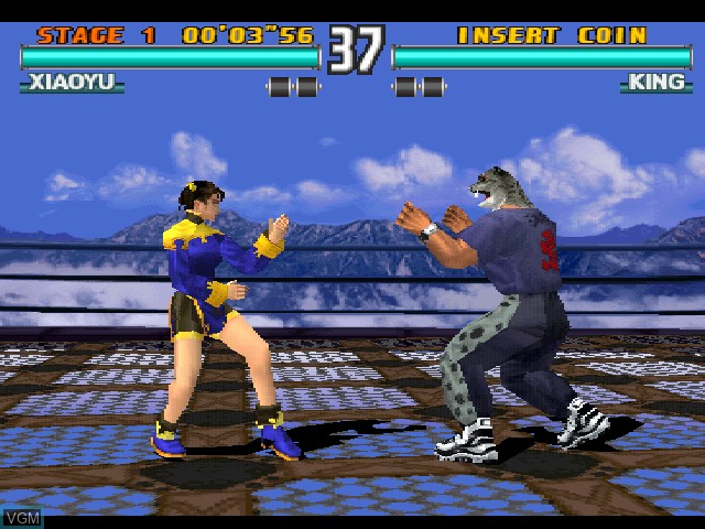 In-game screen of the game Tekken 3 on Sony Playstation