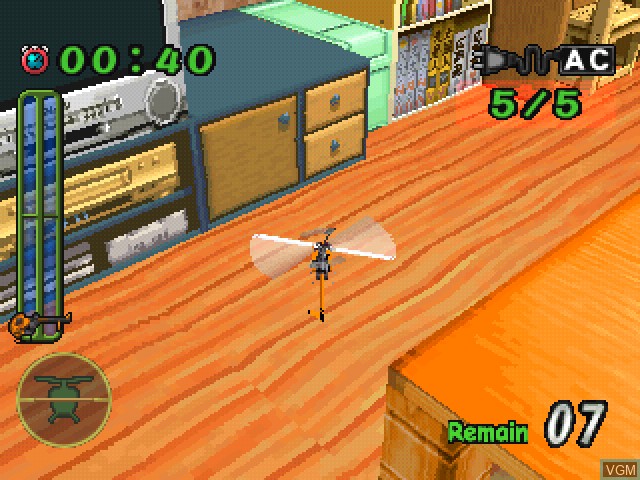 In-game screen of the game RC Helicopter on Sony Playstation
