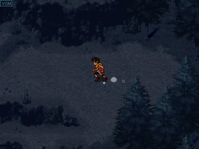 In-game screen of the game Suikoden II on Sony Playstation