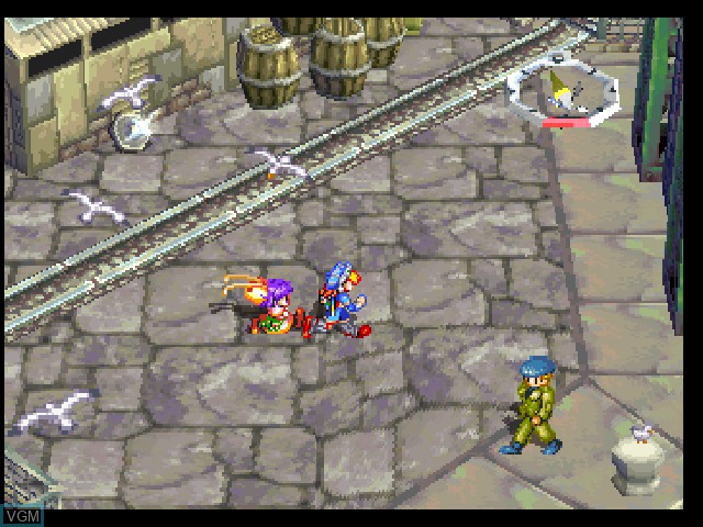 In-game screen of the game Grandia on Sony Playstation
