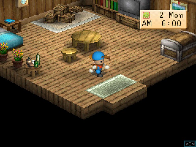 In-game screen of the game Harvest Moon - Back To Nature on Sony Playstation