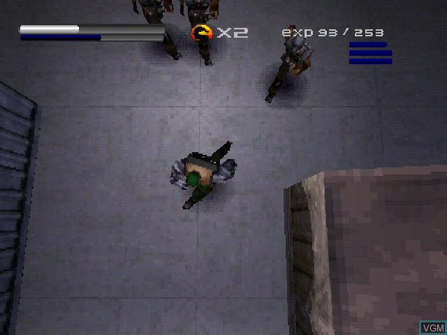 In-game screen of the game Mortal Kombat - Special Forces on Sony Playstation