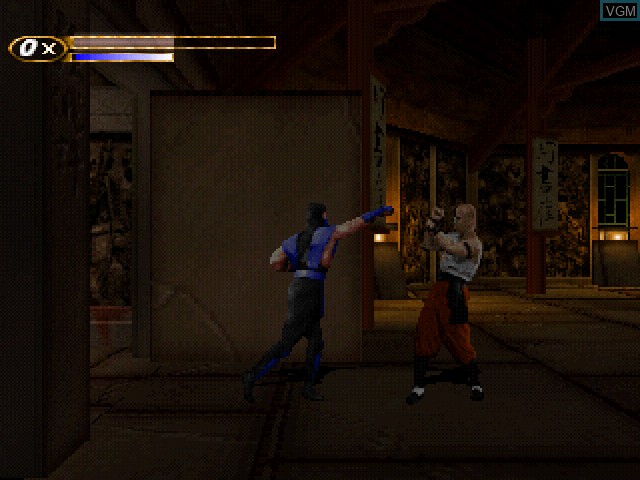 In-game screen of the game Mortal Kombat Mythologies - Sub-Zero on Sony Playstation
