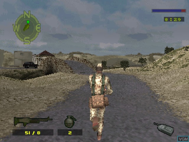 In-game screen of the game Spec Ops - Covert Assault on Sony Playstation