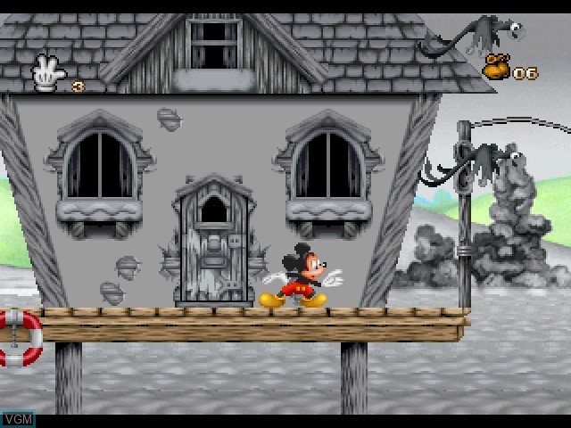 In-game screen of the game Mickey's Wild Adventure on Sony Playstation