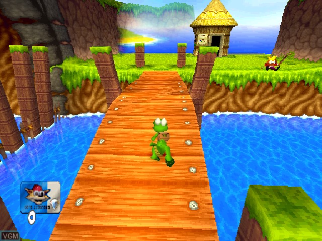 In-game screen of the game Croc Adventure on Sony Playstation