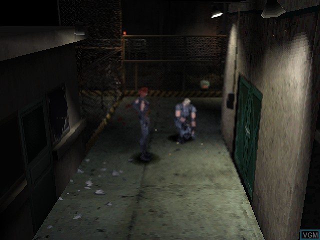 In-game screen of the game Dino Crisis on Sony Playstation