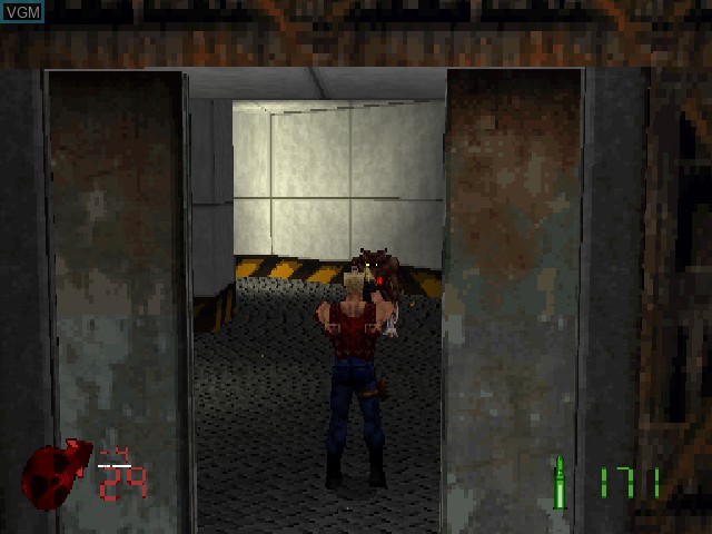 In-game screen of the game Duke Nukem - Land of the Babes on Sony Playstation
