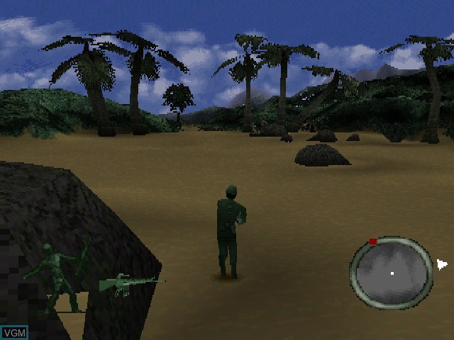 In-game screen of the game Army Men - World War on Sony Playstation