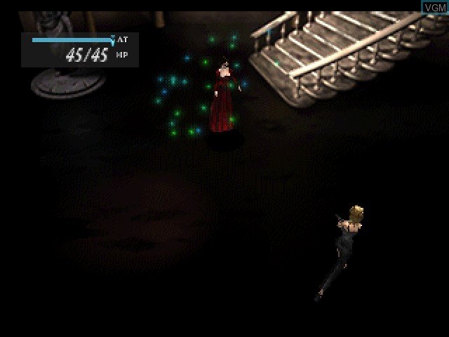 In-game screen of the game Parasite Eve on Sony Playstation