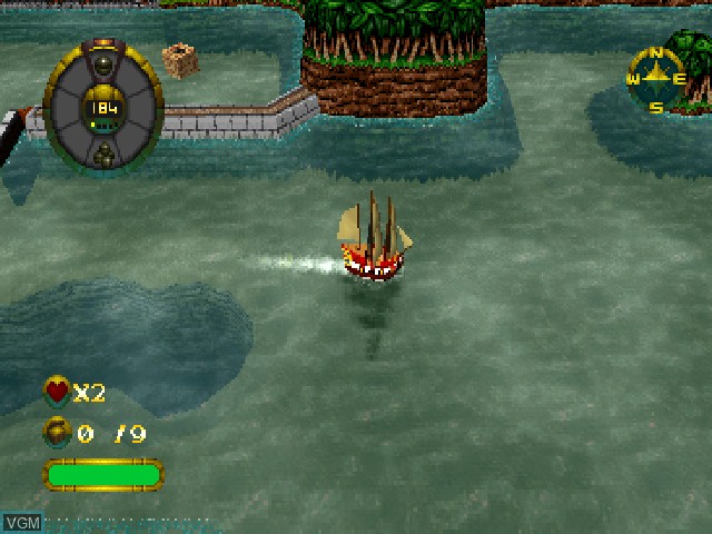 In-game screen of the game Shinsou Kaiten - Wanwan Umi Monogatari - Sanyo Pachinko Paradise DX on Sony Playstation