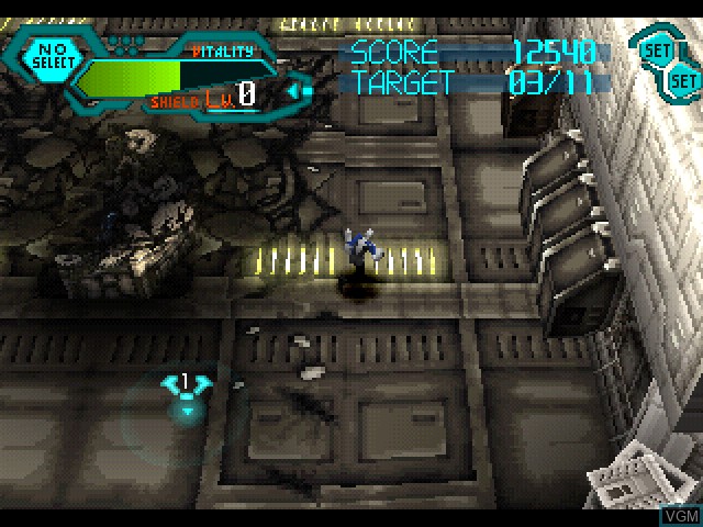 In-game screen of the game Silent Bomber on Sony Playstation