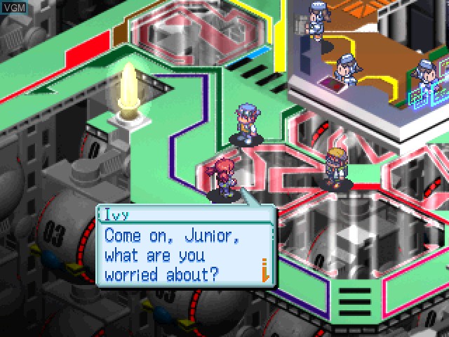 In-game screen of the game Digimon World 2003 on Sony Playstation