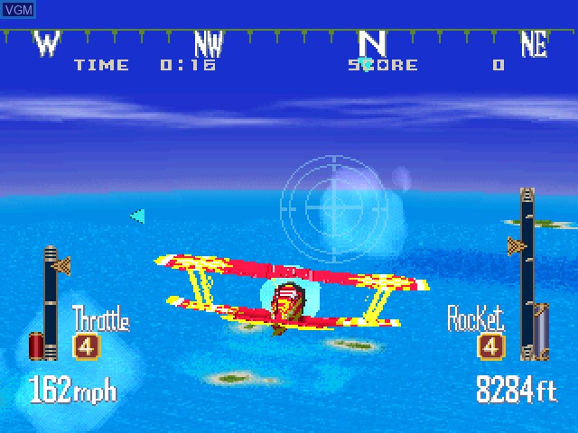 In-game screen of the game Aces of the Air on Sony Playstation