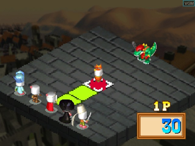 In-game screen of the game Bomberman Wars on Sony Playstation
