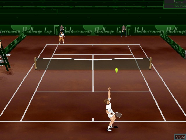 In-game screen of the game Actua Tennis on Sony Playstation