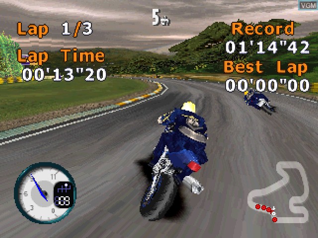 In-game screen of the game All Star Racing 2 on Sony Playstation
