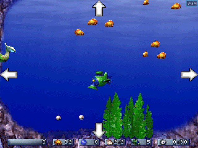 In-game screen of the game Amazing Virtual Sea-Monkeys, The on Sony Playstation