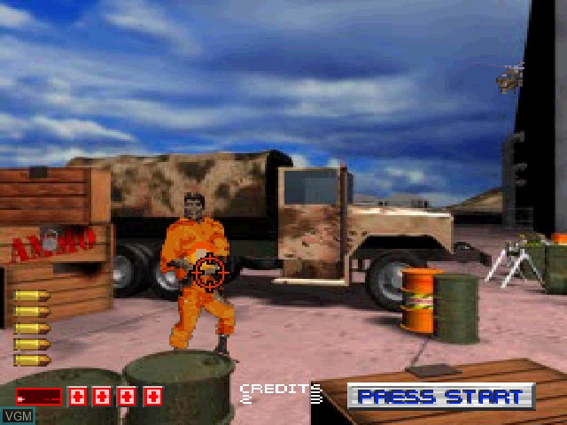 In-game screen of the game Area 51 on Sony Playstation