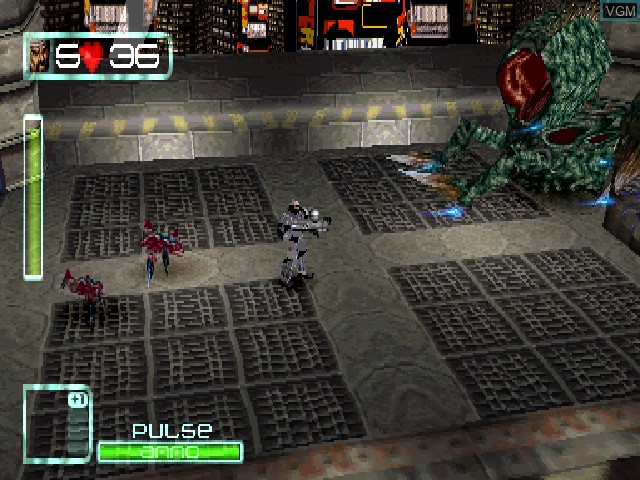 In-game screen of the game Assault on Sony Playstation
