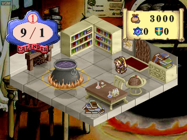 In-game screen of the game Marie no Atelier - Salburg no Renkinjutsushi on Sony Playstation