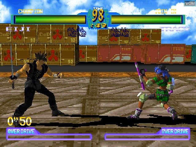 In-game screen of the game Battle Arena Toshinden 2 Plus on Sony Playstation