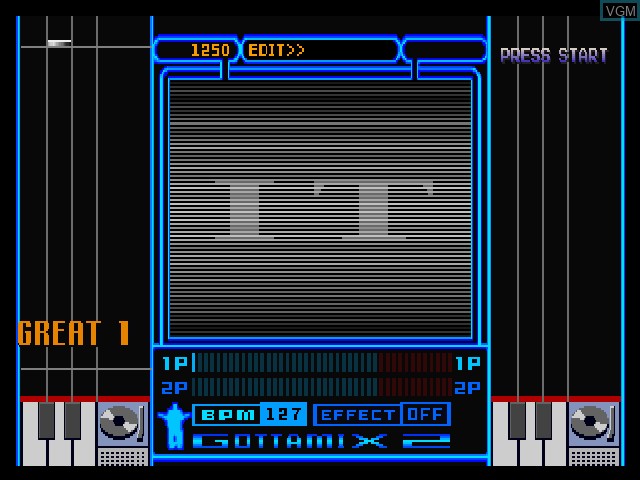 In-game screen of the game BeatMania Append GottaMix 2 - Going Global on Sony Playstation