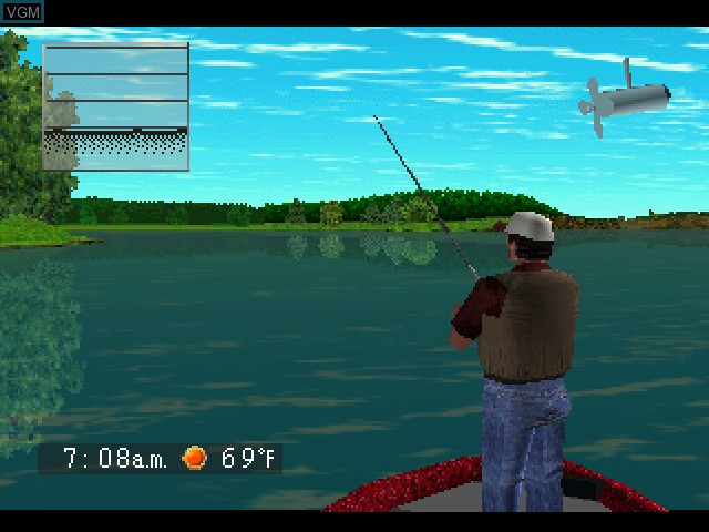 In-game screen of the game Super Black Bass X2 & The Blue Marlin on Sony Playstation