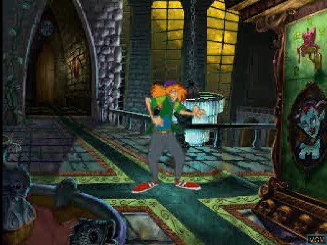 In-game screen of the game Brain Dead 13 on Sony Playstation