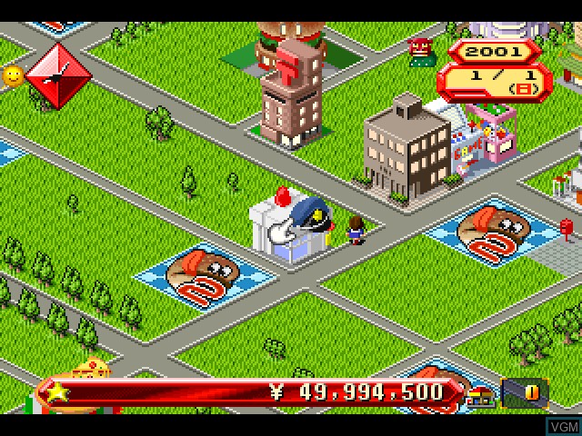 In-game screen of the game Burger Burger 2 on Sony Playstation
