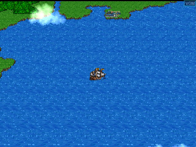 In-game screen of the game Daikoukai Jidai Gaiden on Sony Playstation
