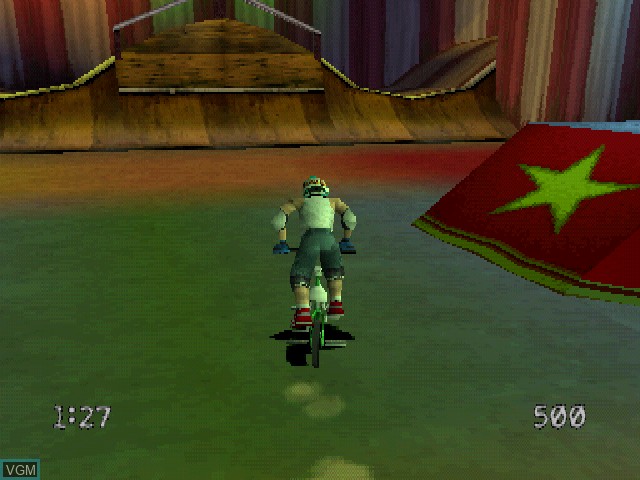 In-game screen of the game Dave Mirra Freestyle BMX - Maximum Remix on Sony Playstation